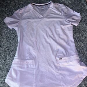 purple cherokee form scrubs xs top/bottom